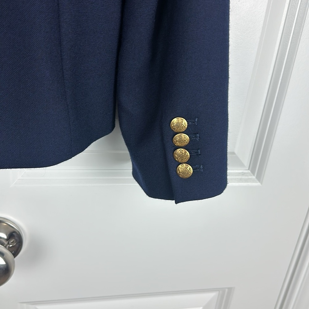 J. Crew Factory Keating Blazer 2 Button Notched Lapel Navy Blue - Picture 7 of 7